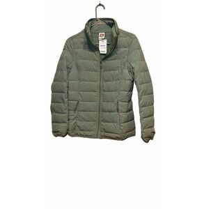 New Avalanche Jacket Women's Lt. Green Light- Quilted Down Puffer Full Zip Med.